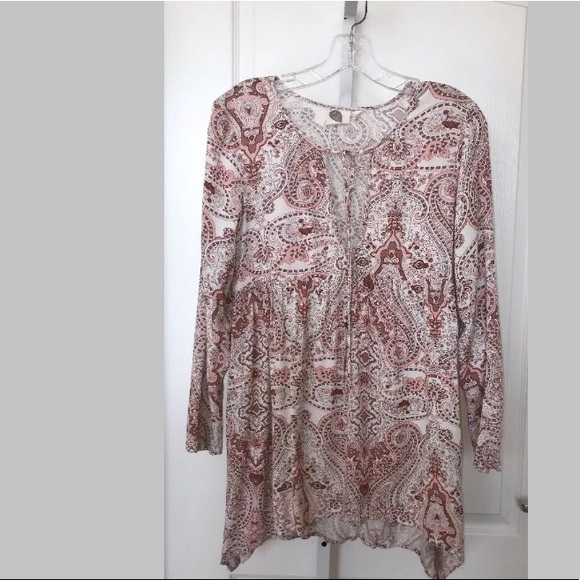 COPY - Anthropologie Lilka Pink Paisley Dress Tun… - Picture 3 of 8